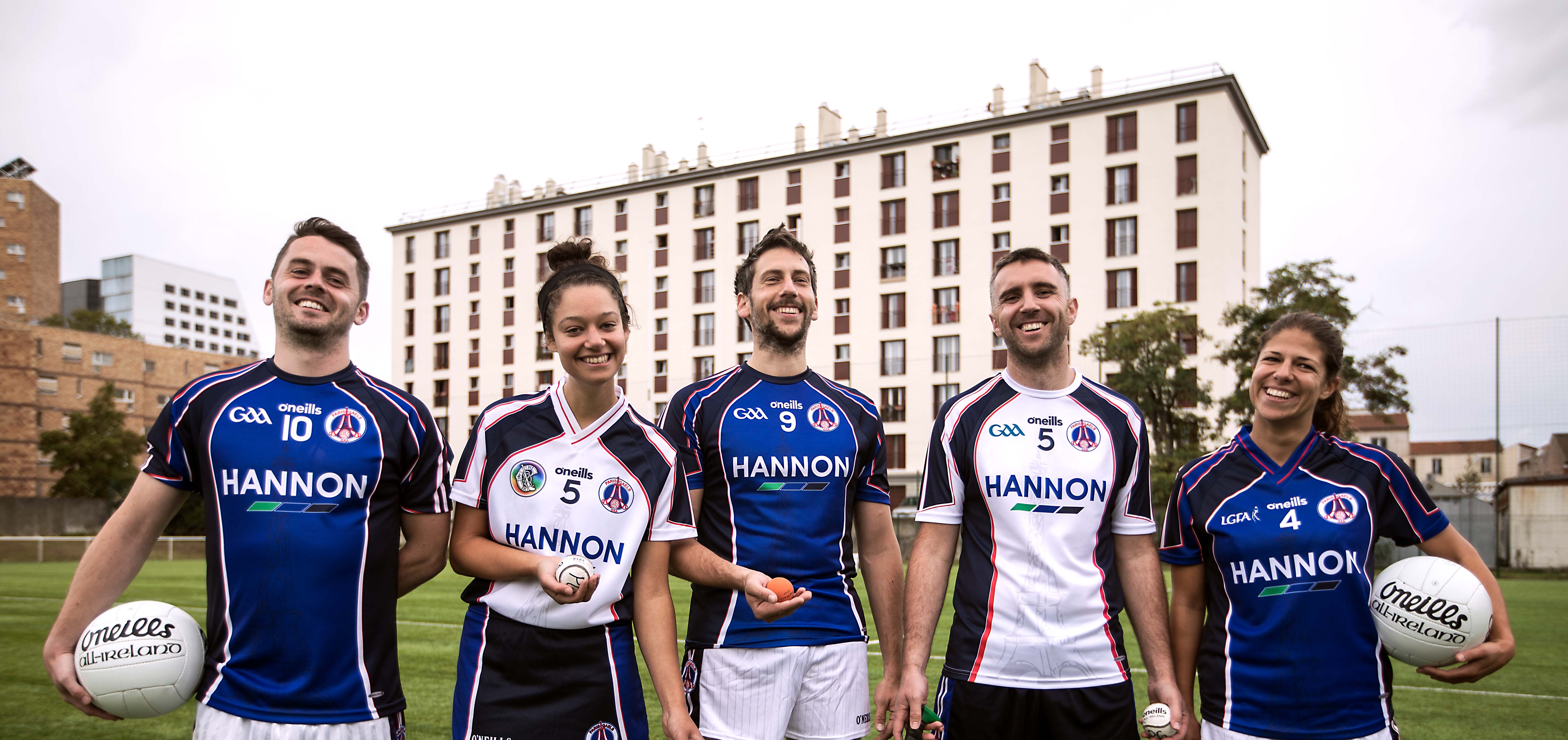 Professional sports photography capturing the club's new kit, published in Gaelic Life.